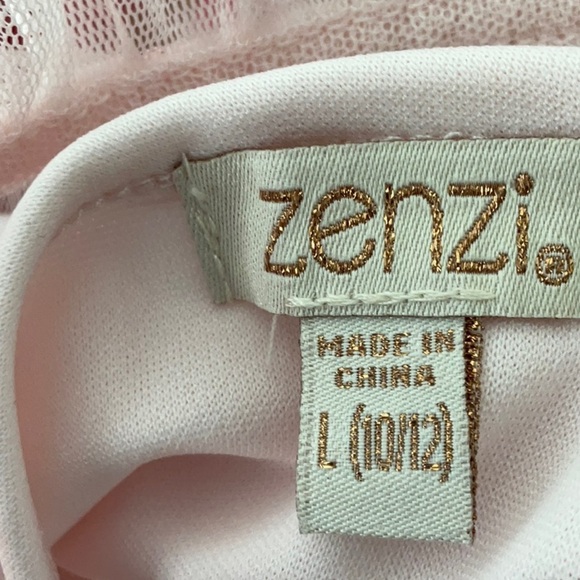 Zenzi Girls Sleeveless Floral Tulle Dress Size L (10/12) - Picture 6 of 9